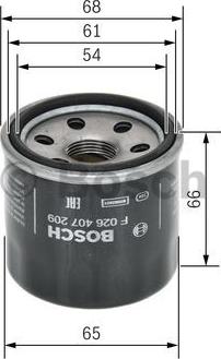 BOSCH F 026 407 209 - Oljefilter xdelar.se