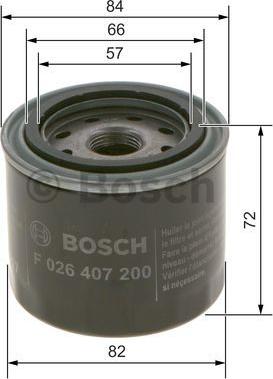 BOSCH F 026 407 200 - Oljefilter xdelar.se