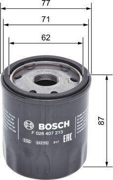 BOSCH F 026 407 213 - Oljefilter xdelar.se