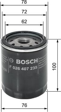 BOSCH F 026 407 235 - Oljefilter xdelar.se