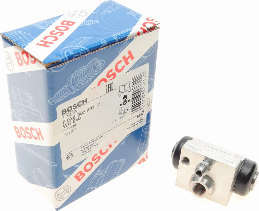 BOSCH F 026 002 607 - Hjulcylinder xdelar.se