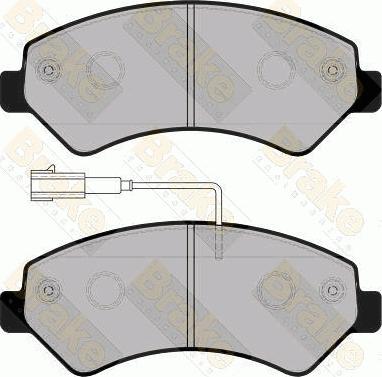 Vauxhall 1673603580 - Bromsbeläggssats, skivbroms xdelar.se