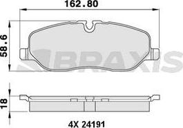 Valeo 302414 - Bromsbeläggssats, skivbroms xdelar.se