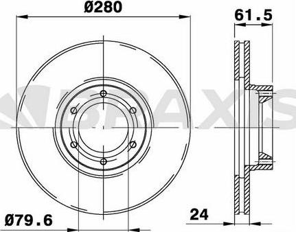 Delphi BG3553 - Bromsskiva xdelar.se