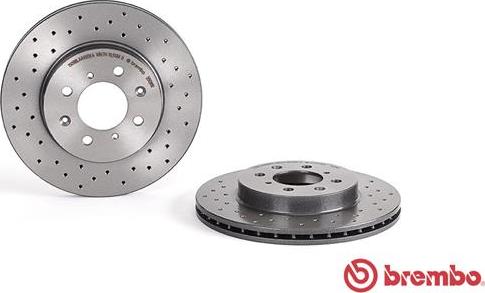 Brembo 09.5509.1X - Bromsskiva xdelar.se