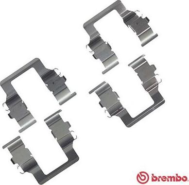 Brembo A 02 201 - Tillbehörssats, skivbromsbelägg xdelar.se