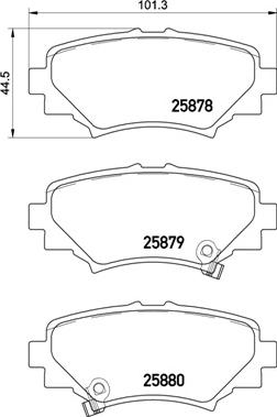 Brembo P 49 049 - Bromsbeläggssats, skivbroms xdelar.se