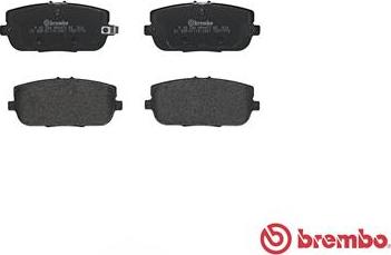 Brembo P 49 044 - Bromsbeläggssats, skivbroms xdelar.se