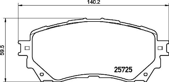 Brembo P 49 048 - Bromsbeläggssats, skivbroms xdelar.se