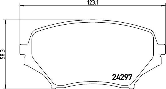 Brembo P 49 043 - Bromsbeläggssats, skivbroms xdelar.se