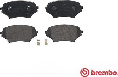 Brembo P 49 043 - Bromsbeläggssats, skivbroms xdelar.se