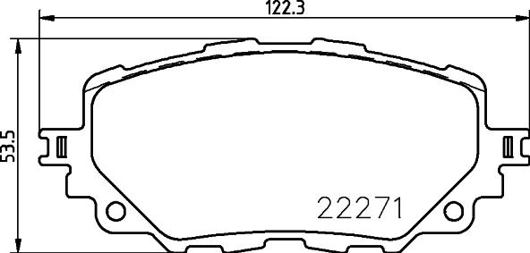 Brembo P 49 054 - Bromsbeläggssats, skivbroms xdelar.se