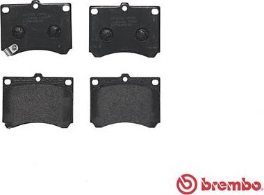 Brembo P 49 011 - Bromsbeläggssats, skivbroms xdelar.se