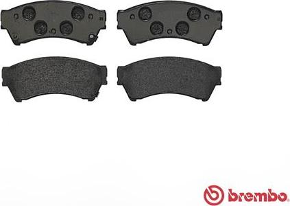 Brembo P 49 039 - Bromsbeläggssats, skivbroms xdelar.se