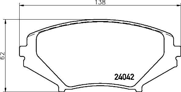 Brembo P 49 034 - Bromsbeläggssats, skivbroms xdelar.se