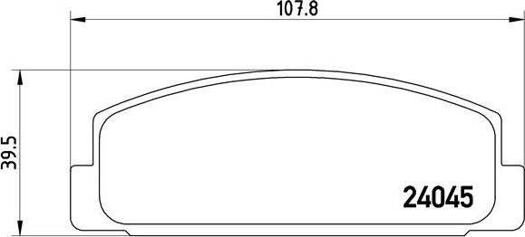 Brembo P 49 036 - Bromsbeläggssats, skivbroms xdelar.se