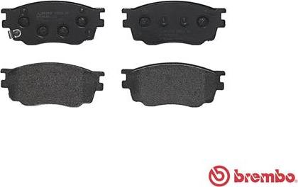 Brembo P 49 033 - Bromsbeläggssats, skivbroms xdelar.se