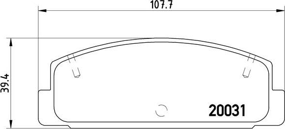 Brembo P 49 037 - Bromsbeläggssats, skivbroms xdelar.se