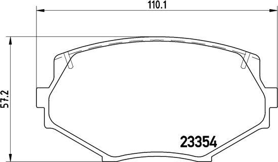 Brembo P 49 020 - Bromsbeläggssats, skivbroms xdelar.se