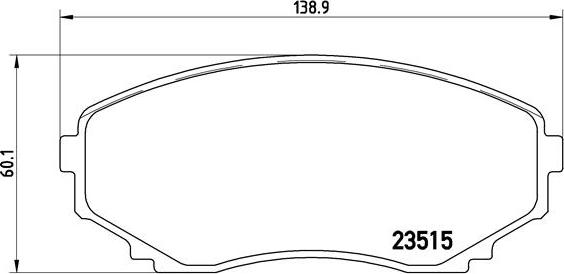 Brembo P 49 028 - Bromsbeläggssats, skivbroms xdelar.se