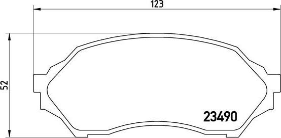 Brembo P 49 027 - Bromsbeläggssats, skivbroms xdelar.se