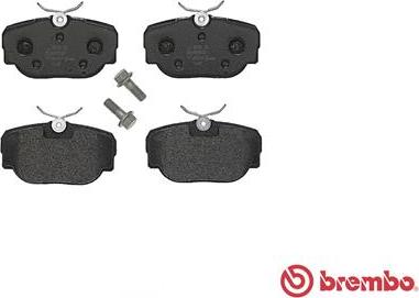 Brembo P 44 009 - Bromsbeläggssats, skivbroms xdelar.se