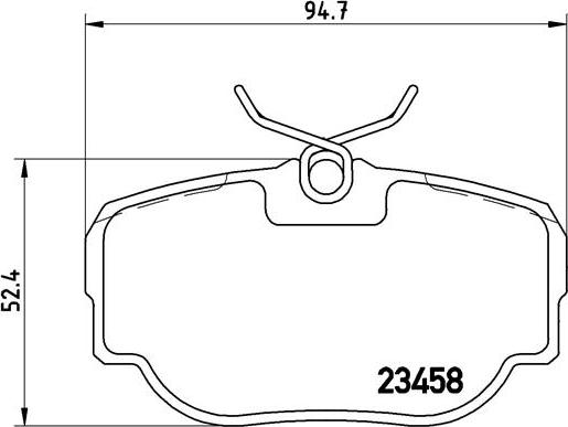 Brembo P 44 009 - Bromsbeläggssats, skivbroms xdelar.se