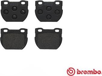 Brembo P 44 006 - Bromsbeläggssats, skivbroms xdelar.se