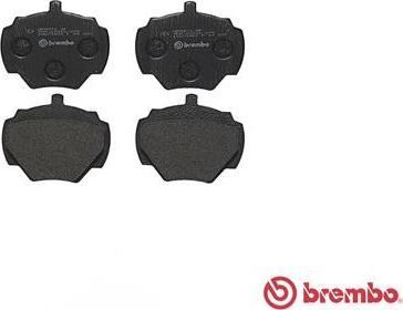 Brembo P 44 001 - Bromsbeläggssats, skivbroms xdelar.se