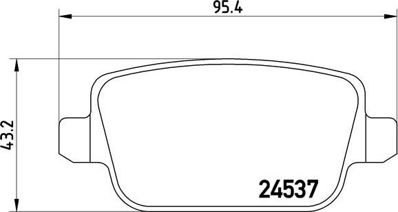 Brembo P 44 016 - Bromsbeläggssats, skivbroms xdelar.se