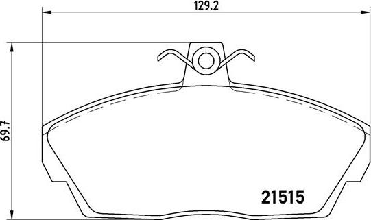 Brembo P 44 010 - Bromsbeläggssats, skivbroms xdelar.se