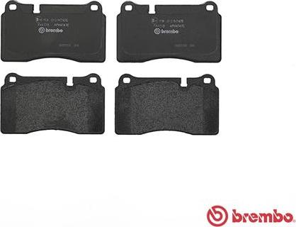 Brembo P 44 018 - Bromsbeläggssats, skivbroms xdelar.se