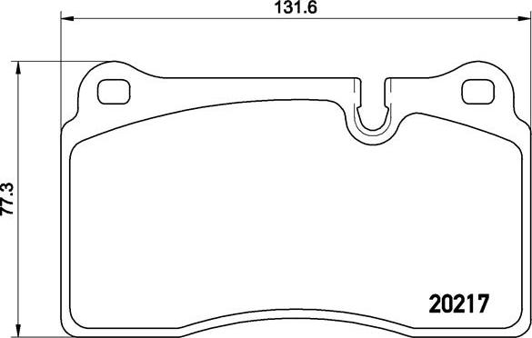 Brembo P 44 018 - Bromsbeläggssats, skivbroms xdelar.se