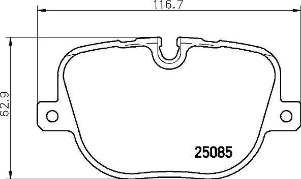 Brembo P 44 025 - Bromsbeläggssats, skivbroms xdelar.se