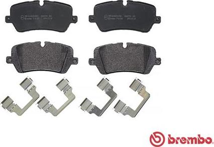 Brembo P 44 021 - Bromsbeläggssats, skivbroms xdelar.se