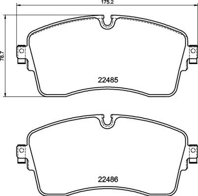 Brembo P 44 028 - Bromsbeläggssats, skivbroms xdelar.se