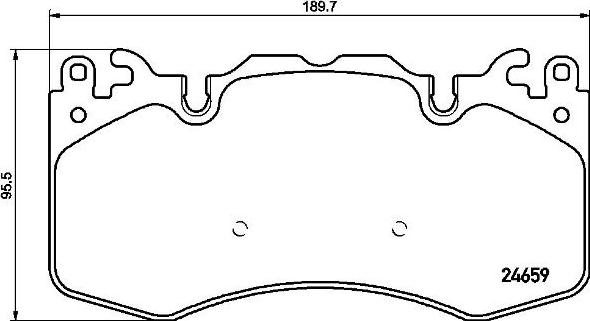 Brembo P 44 023 - Bromsbeläggssats, skivbroms xdelar.se