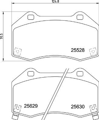 Brembo P 59 094 - Bromsbeläggssats, skivbroms xdelar.se