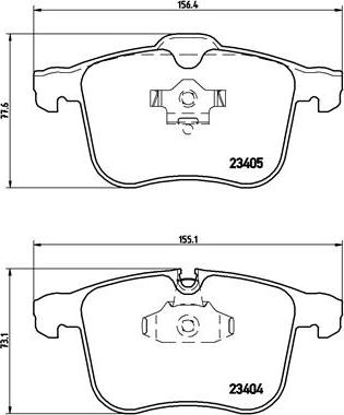 Brembo P 59 049 - Bromsbeläggssats, skivbroms xdelar.se