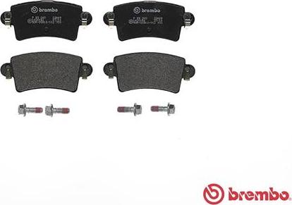 Brembo P 59 040 - Bromsbeläggssats, skivbroms xdelar.se