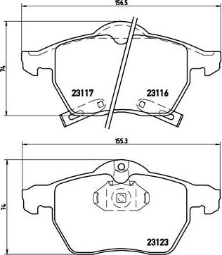 Brembo P 59 048 - Bromsbeläggssats, skivbroms xdelar.se