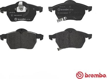 Brembo P 59 048 - Bromsbeläggssats, skivbroms xdelar.se