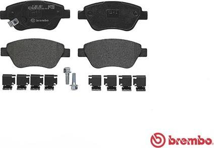 Brembo P 59 051 - Bromsbeläggssats, skivbroms xdelar.se