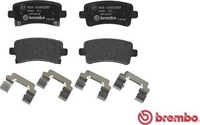 Brembo P 59 060 - Bromsbeläggssats, skivbroms xdelar.se