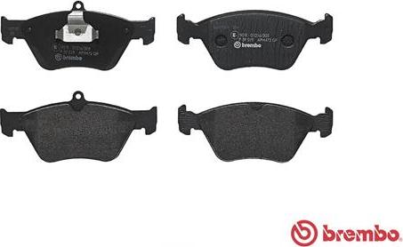 Brembo P 59 019 - Bromsbeläggssats, skivbroms xdelar.se