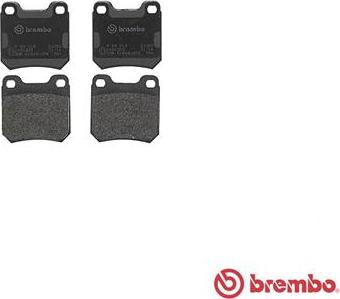 Brembo P 59 014 - Bromsbeläggssats, skivbroms xdelar.se