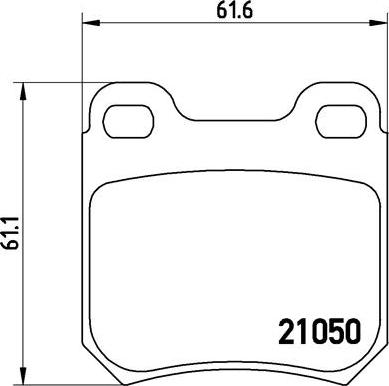 Brembo P 59 014 - Bromsbeläggssats, skivbroms xdelar.se