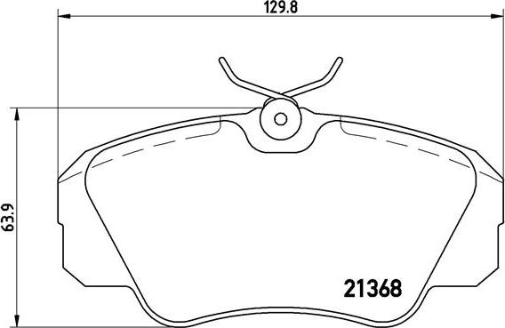 Brembo P 59 016 - Bromsbeläggssats, skivbroms xdelar.se