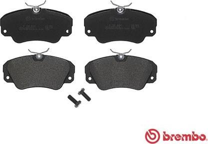 Brembo P 59 016 - Bromsbeläggssats, skivbroms xdelar.se