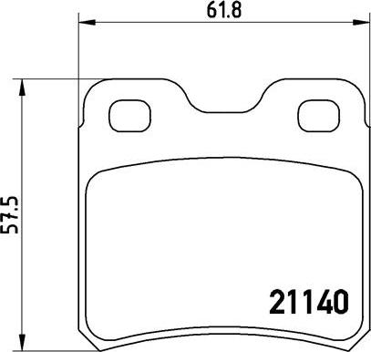 Brembo P 59 018 - Bromsbeläggssats, skivbroms xdelar.se